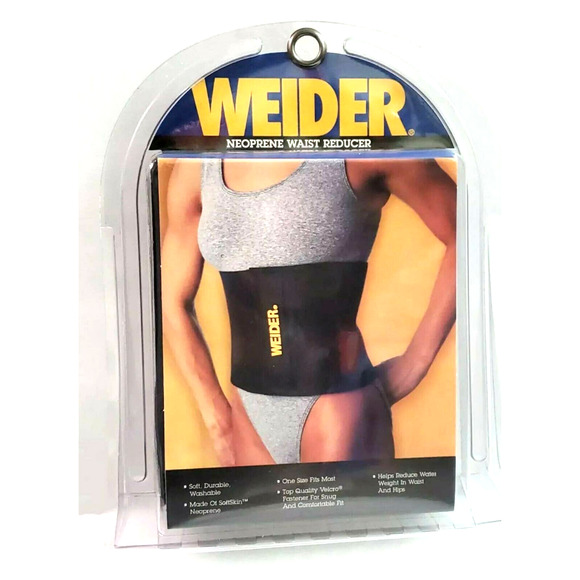 NEW Weider Softskin Neoprene Waist Reducer Belt Soft Washable One Size Fits Most - Picture 1 of 3